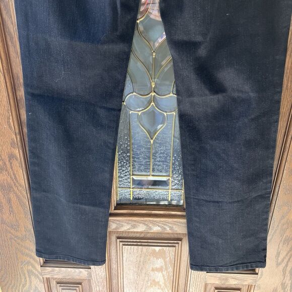 Levi's 505 Jeans Women's Size 10L Black Mid-Rise Straight Leg Denim 34" Inseam - Picture 11 of 15